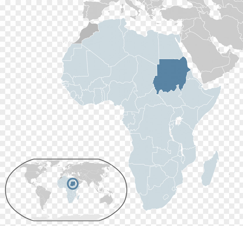 Africa Map South Sudan Khartoum Egypt Guinea World PNG