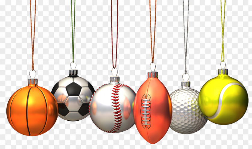 Ball Pendant Christmas Ornament Sport Basketball Football PNG