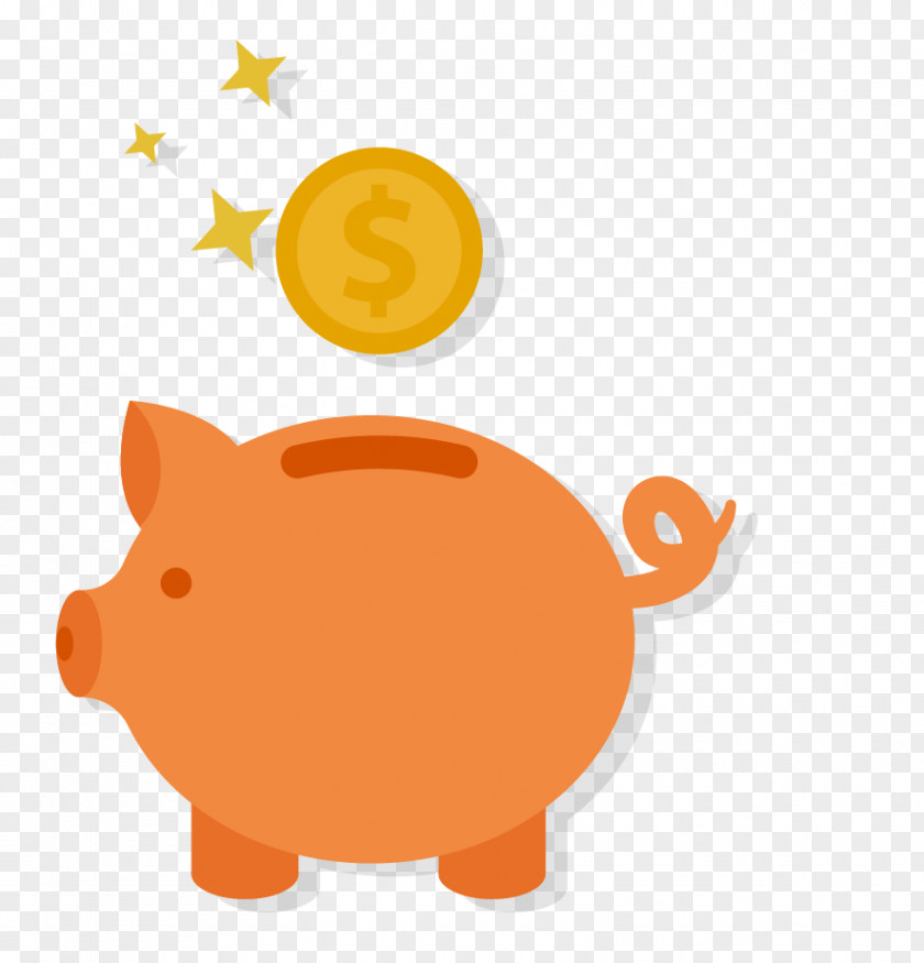 Cartoon Piggy Bank Retirement Funds Administrators Saving Coin Money PNG