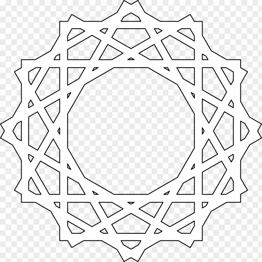 Child Islamic Geometric Patterns Ausmalbild Art Mandala PNG
