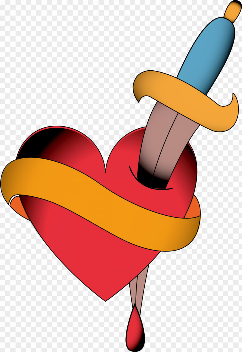 Red Love Vector Arrow Through The Heart Clip Art PNG