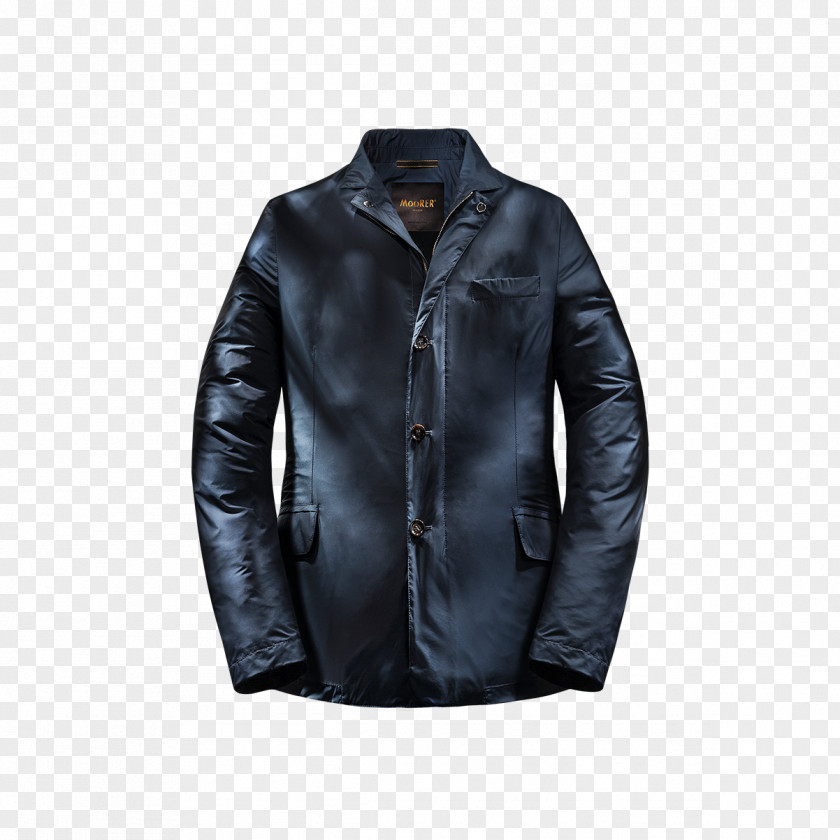 Via Pietro Borsieri Leather Jacket PNG