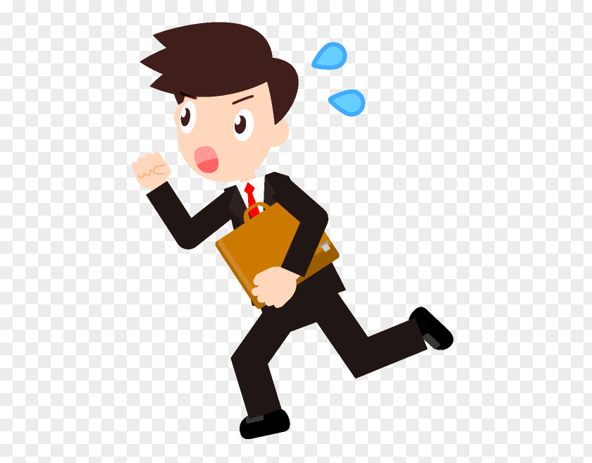 Bussiness 走るサラリーマン Salaryman 電車でGO!3通勤編 Clip Art PNG