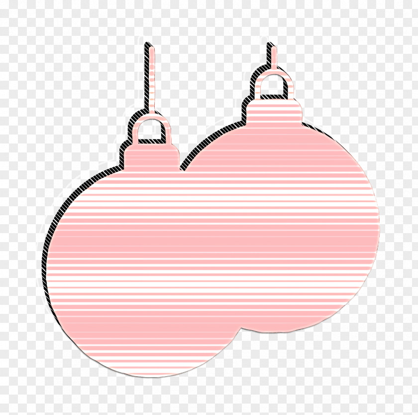 Logo Peach Christmas Baubles PNG