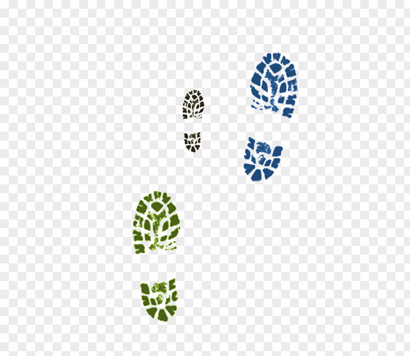 Color Ink Footprints Fundal PNG