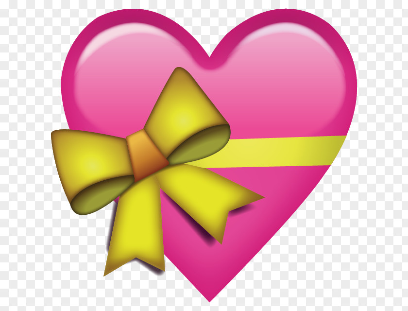 Coloured Ribbon Emoji Heart Love Clip Art PNG