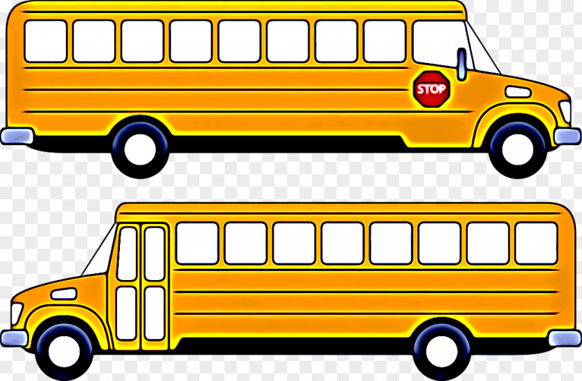 Commercial Vehicle Cartoon Land Mode Of Transport Bus Motor PNG
