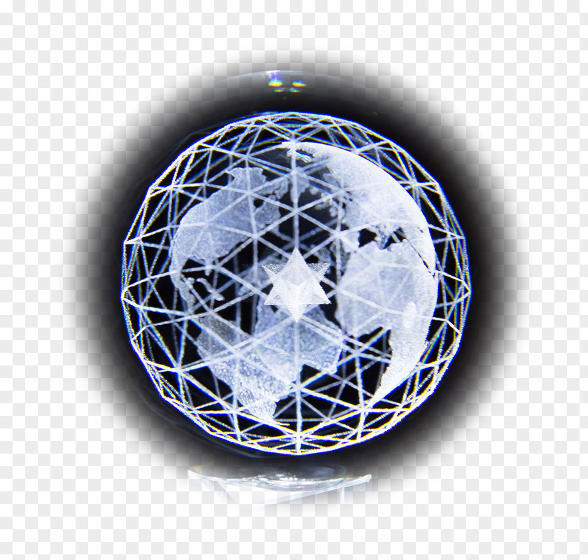 Diamond Light Cobalt Blue Sphere PNG