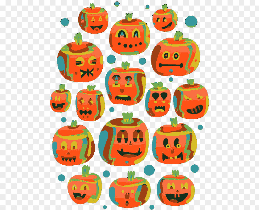 Multiple Expressions Pumpkin Head Calabaza Jack-o-lantern PNG
