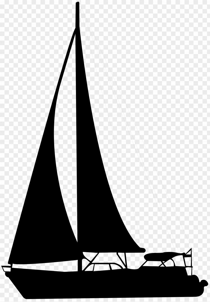 Sailing Boat Silhouette Clip Art Sailboat PNG