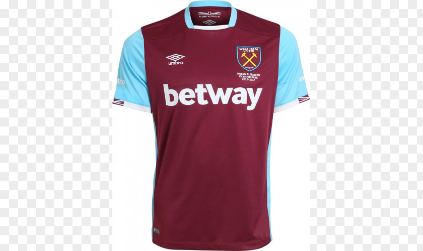 West Ham Sports Fan Jersey 2016-2017 Home Shirt T-shirt United F.C. PNG