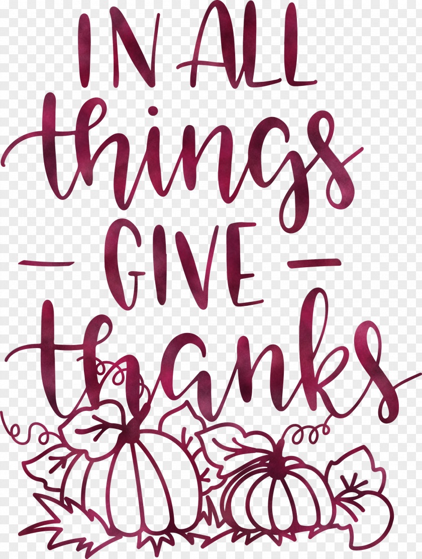 Give Thanks Thanksgiving PNG