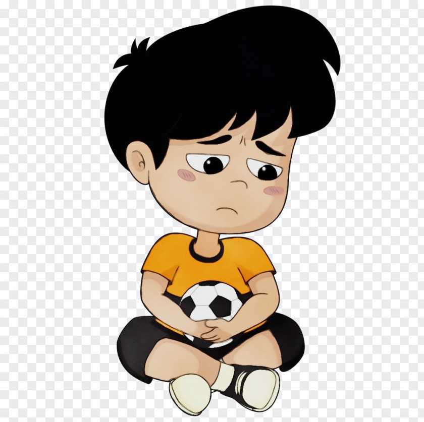 Mascot Toddler Cartoon Animation Child Stuffed Toy Black Hair PNG