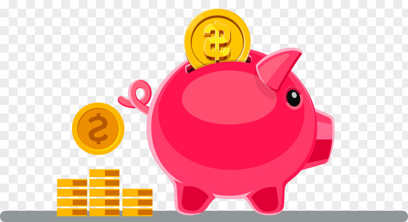 Piggy Bank Domestic Pig Money PNG