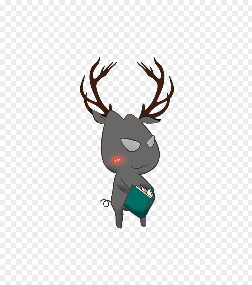 Evil Cartoon Creative Deer Reindeer Christmas PNG