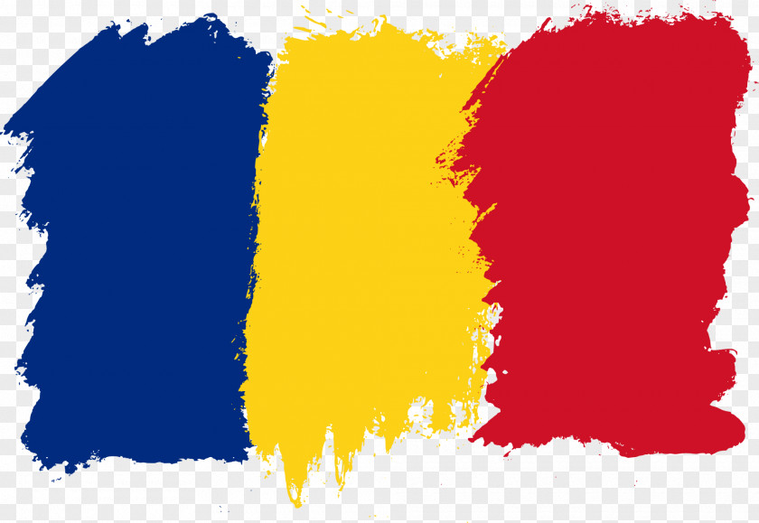 Flag Of Romania Gold'N'Roll Brush PNG