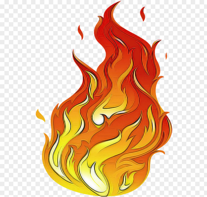 Orange Fire PNG