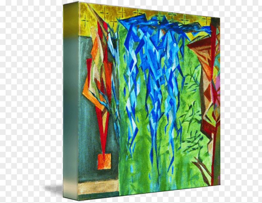 Painting Acrylic Paint Majorelle Blue Garden Modern Art PNG