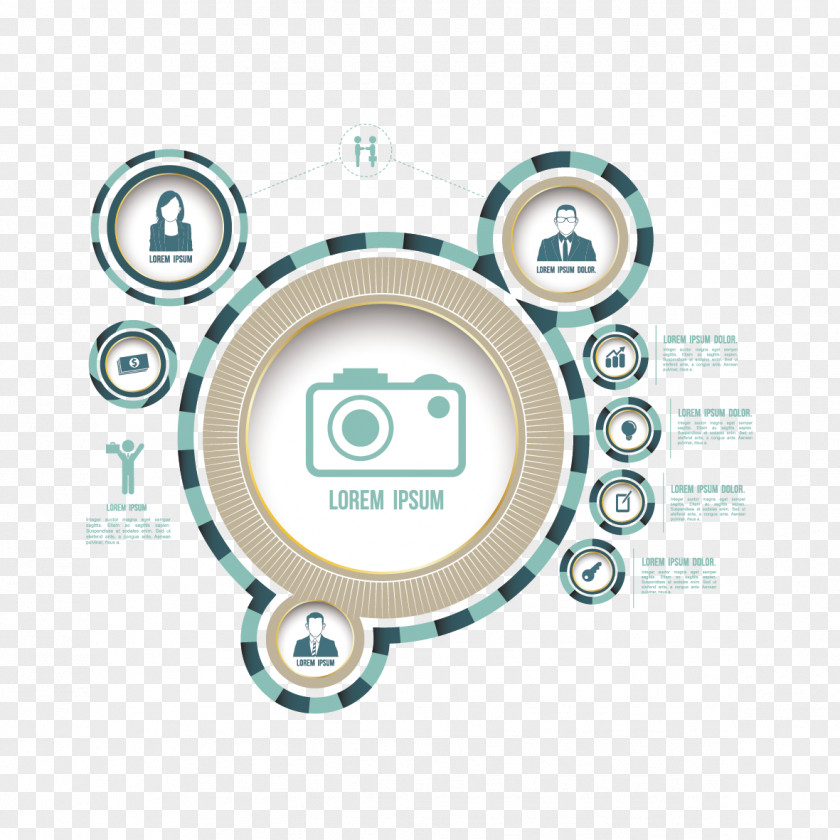 Creative Circle Ppt Infographic PNG