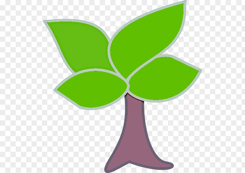 Green Leaf Symbol Plant PNG