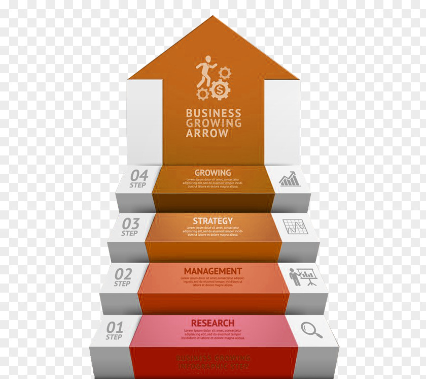 Step Data Table Infographic Arrow Information PNG