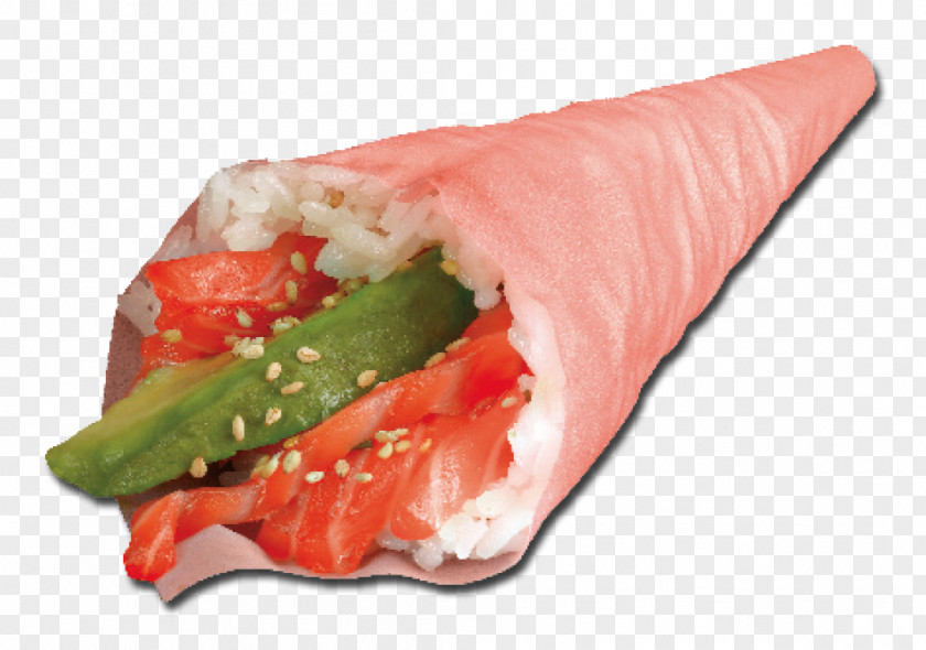 Temaki Sashimi Smoked Salmon Recipe PNG