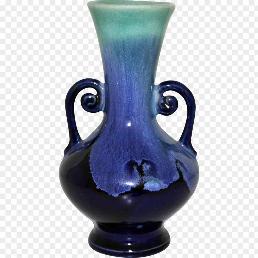 Vase Ceramic Pottery Cobalt Blue Artifact PNG