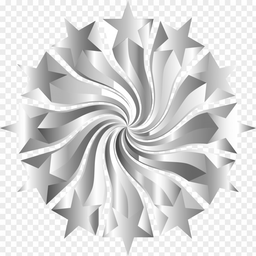 Starburst Black And White Drawing Clip Art PNG