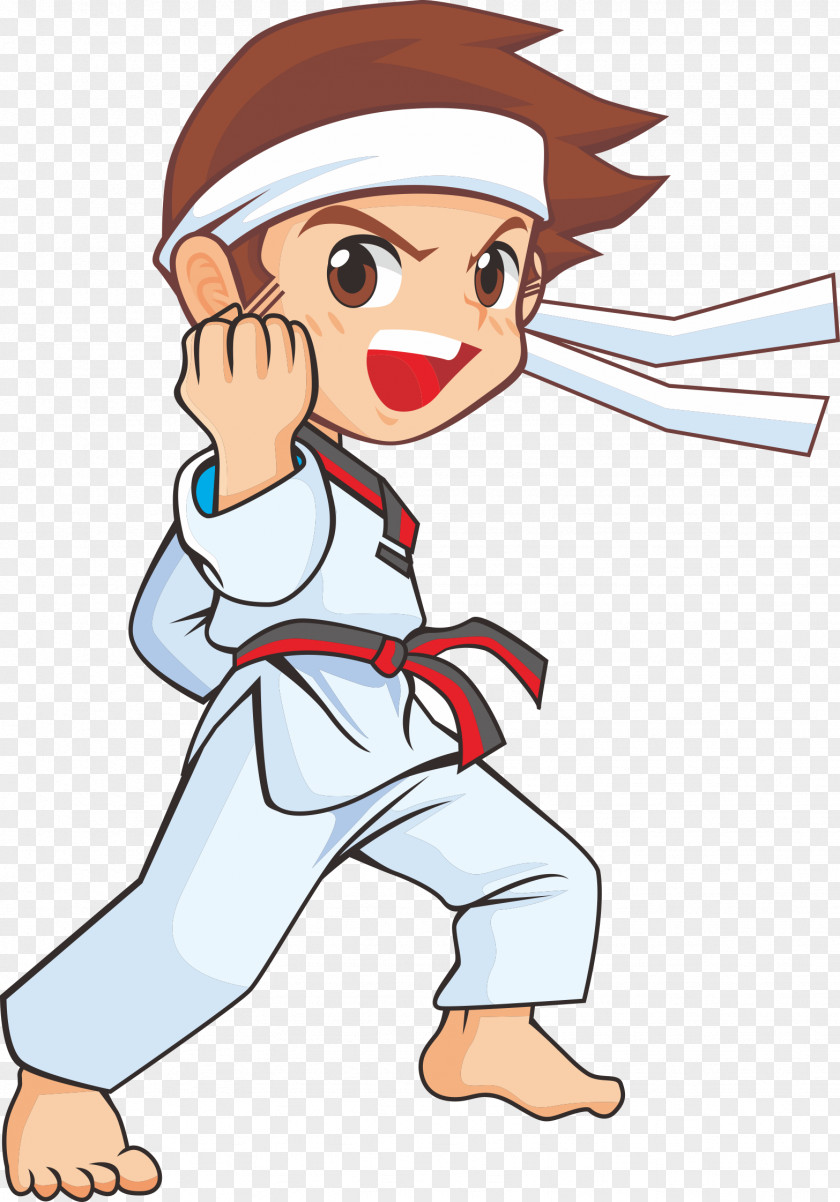 Child Taekwondo: Techniques Drawing Karate Sport PNG