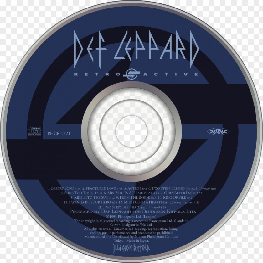 Def Leppard Compact Disc Streetlife Serenade Retro Active Facelift PNG