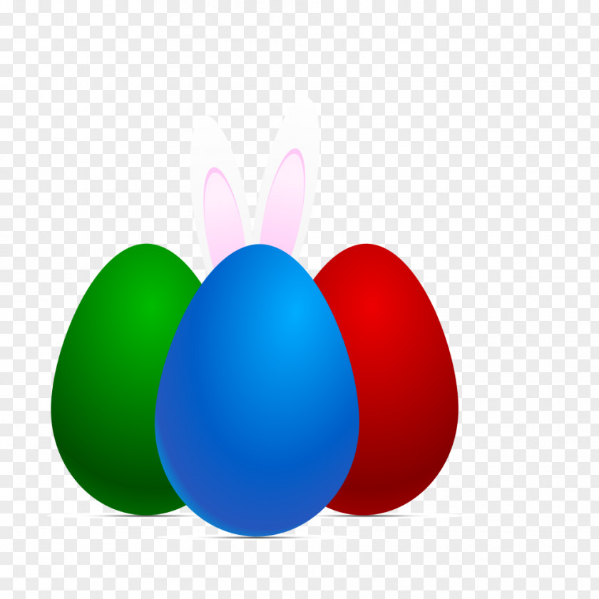 Easter Egg Bunny Vector Material PNG