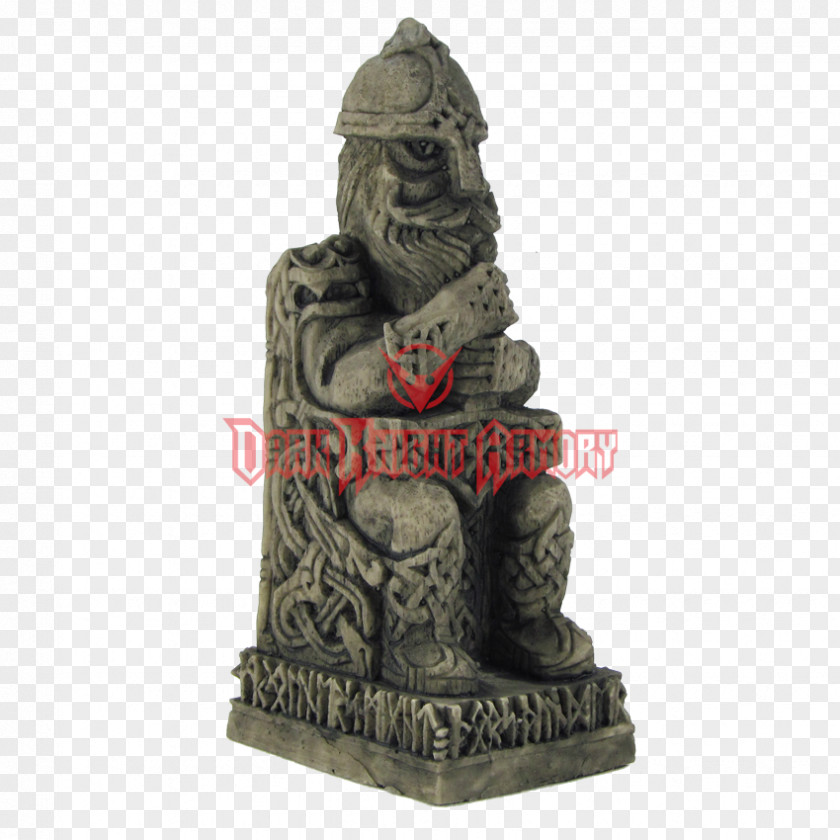 Statue Top View Figurine Odin Thor Mjölnir PNG