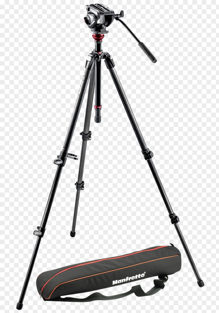 Camera Manfrotto 755CX3 Tripod MVH500AH Fluid Head With Carrying Bag Vitec Group TRIPOD BAG UNPADDED Shoulder Video Flat Base PNG