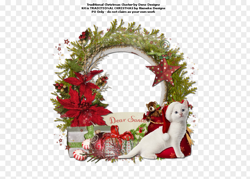CLUSTER FRAME Christmas Ornament Scrapbooking Picture Frames PNG