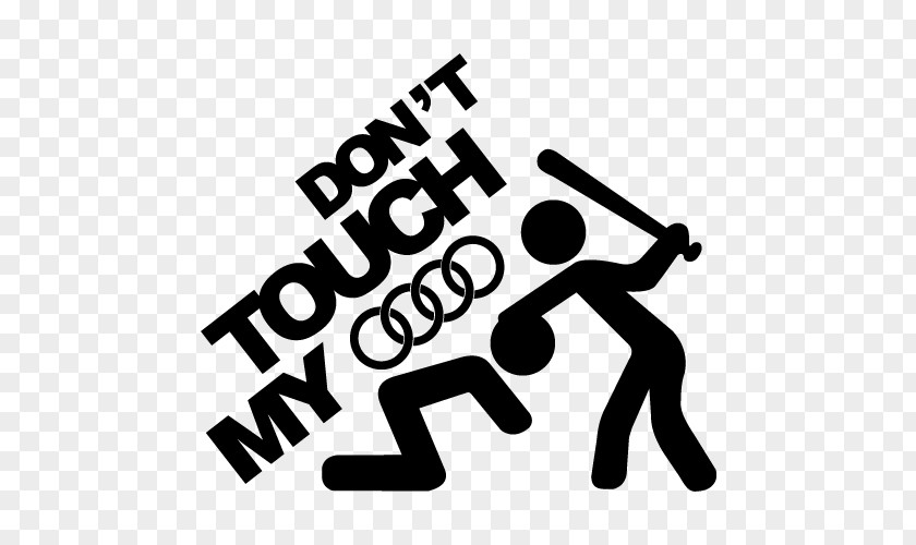 Dont Touch Audi Car Volkswagen Decal Bumper Sticker PNG
