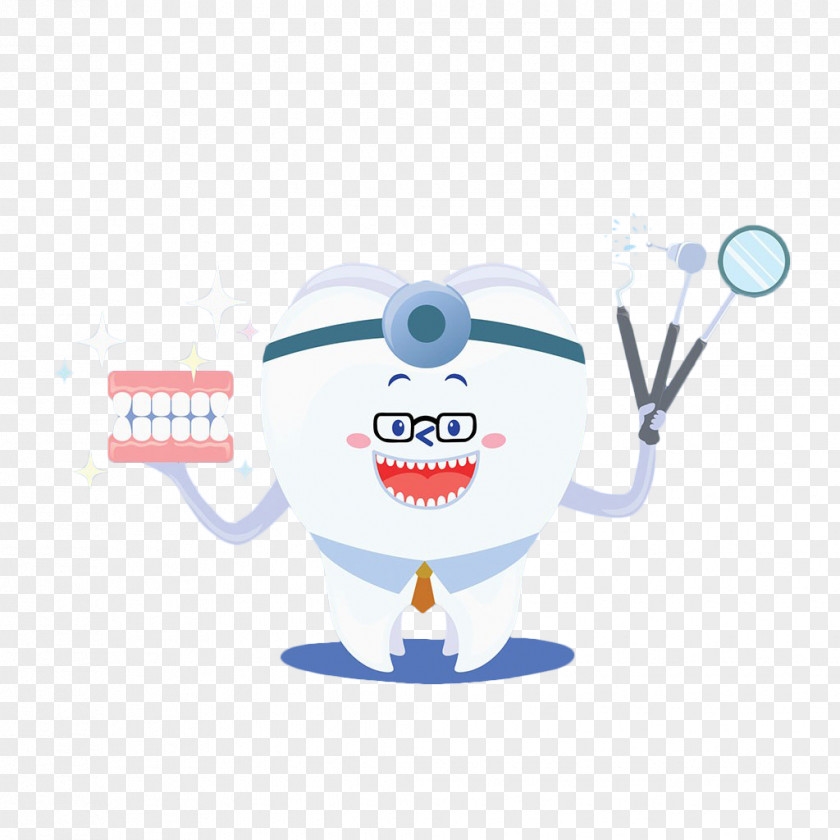 Hand-painted Teeth Tooth Brushing Dentistry Health Dental Floss PNG