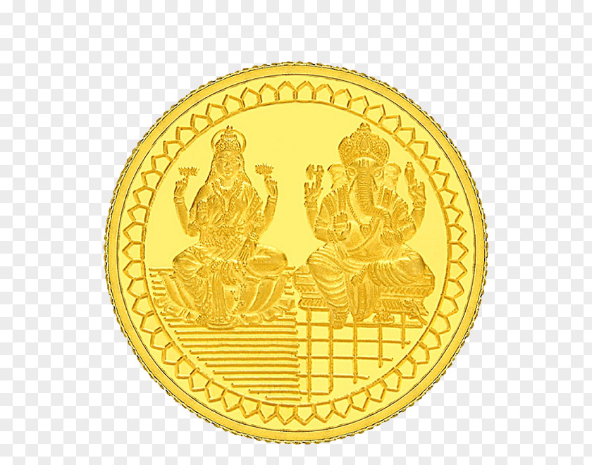 Lakshmi Gold Coin Euro Coins Jewellery PNG