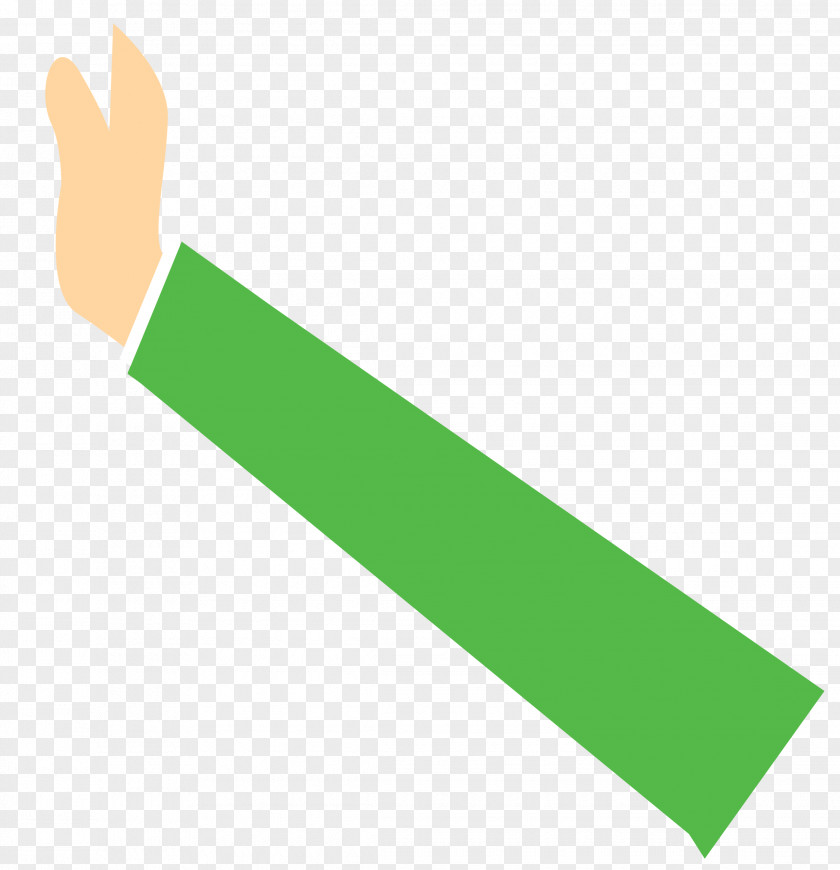 Light Green Hand Finger Color PNG