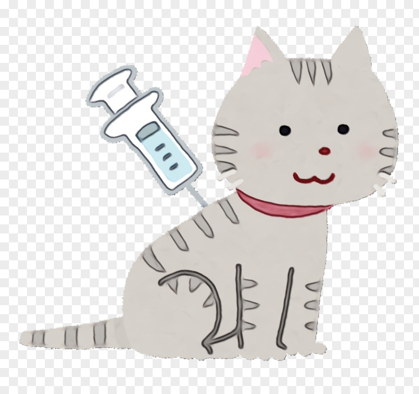 White Pink Cartoon Cat Whiskers PNG