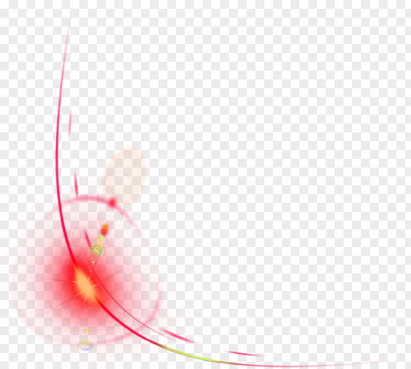 Flowing Red Light Effect Aperture Ray PNG
