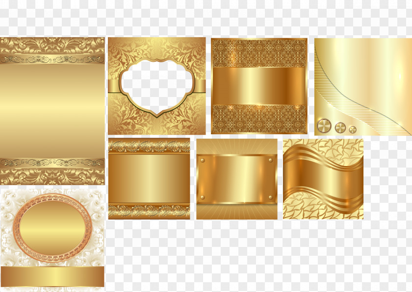 Gold Ornate Pattern Vector Background Euclidean PNG