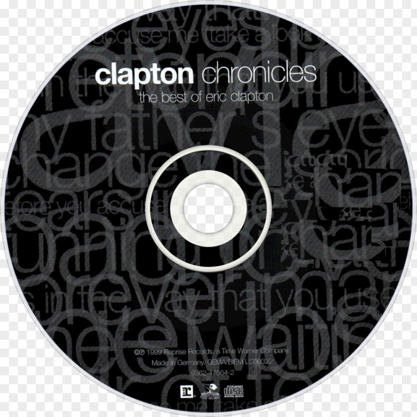Eric Clapton 1993 Chronicles: The Best Of Compact Disc Album PNG