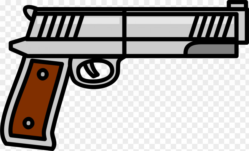 Hand Gun Weapon Firearm Pistol Revolver Clip Art PNG