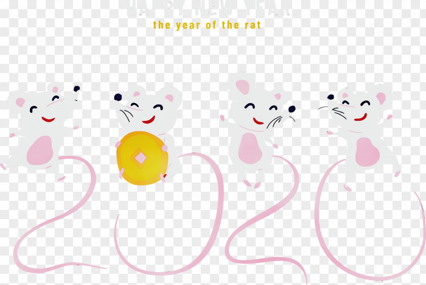 Heart Mouse Cartoon Text PNG