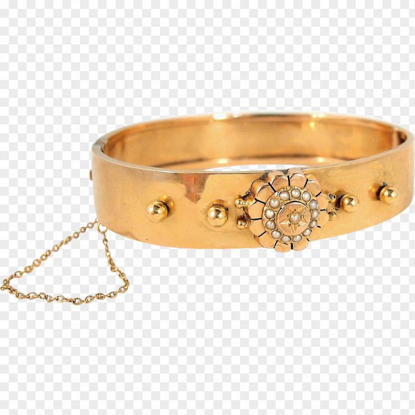 Jewellery Fine Gold, California Bangle Bracelet 1870s PNG