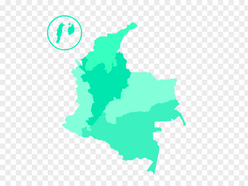 Map Departments Of Colombia Silhouette PNG