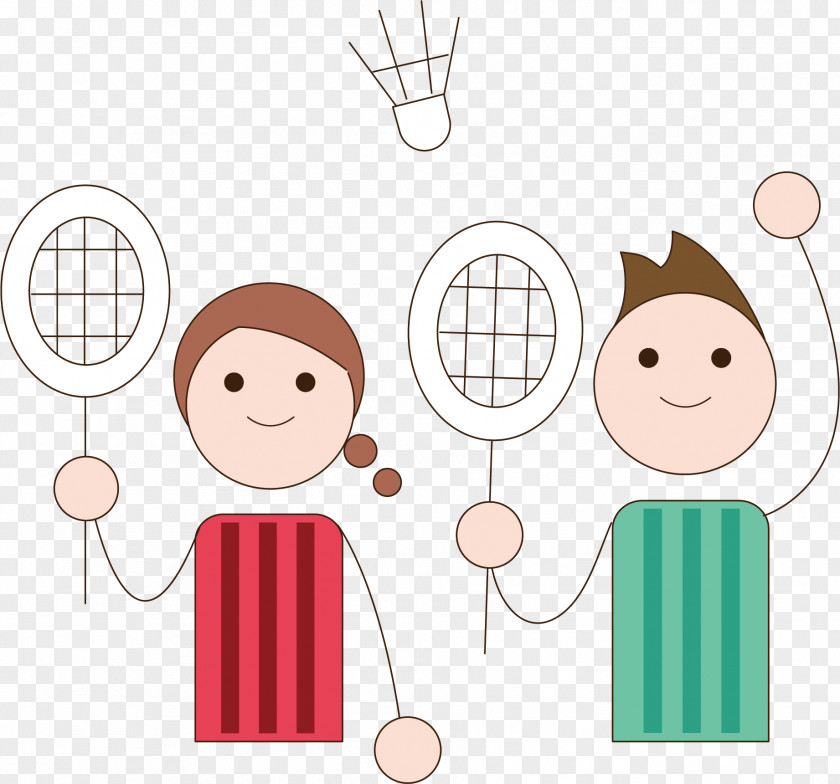 People Who Play Badminton Clip Art PNG