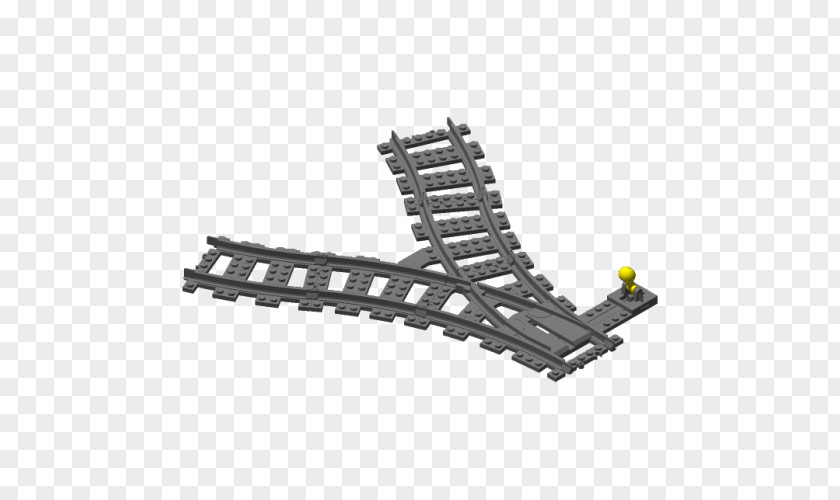 Rail Switch Lego Trains Transport Track Wye PNG