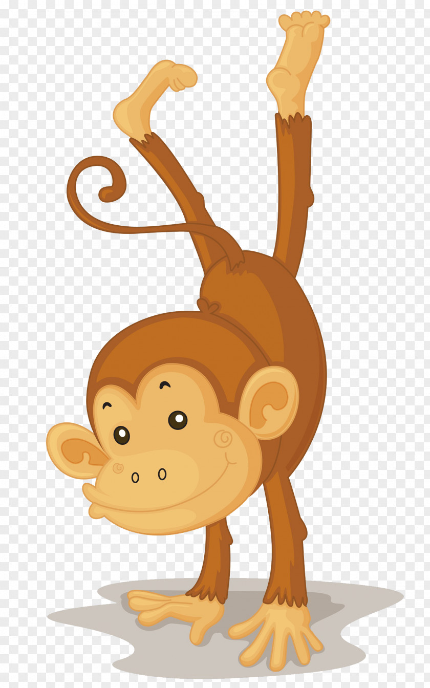 Upside Down Monkey Macaque Three Wise Monkeys Illustration PNG