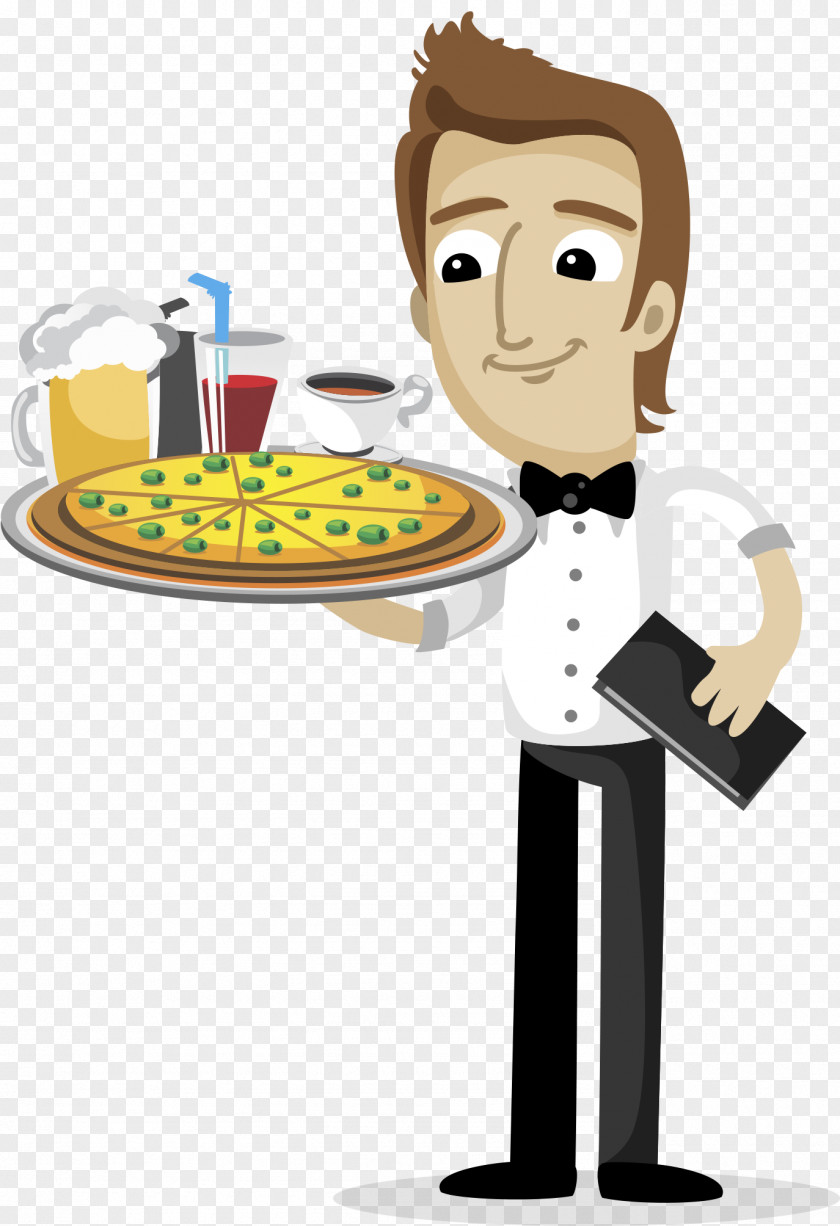 Awareness Waiter Cartoon PNG